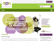 Tablet Screenshot of npninfo.nl